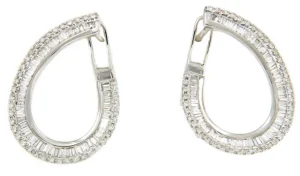 Roman Joyero Pendientes<Pendientes NURGUL en oro blanco con diamantes y baguettes
