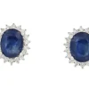 Roman Joyero Pendientes<Pendientes NURTEN en oro blanco con zafiros y brillantes