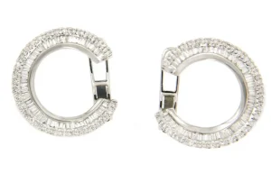 Roman Joyero Pendientes<Pendientes SEHRAZAD en oro blanco con diamantes y baguettes