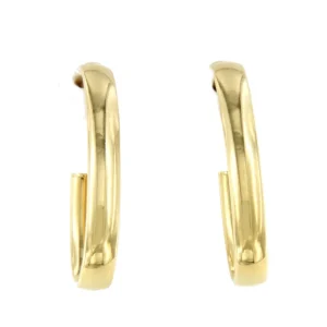 Roman Joyero Pendientes<Pendientes SILVES aros lisos de oro amarillo 18 kilates