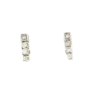 Roman Joyero Pendientes<Pendientes TERESA desmontable en oro de blanco de 18 ktes y diamantes