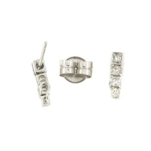 Roman Joyero Pendientes<Pendientes TERESA desmontable en oro de blanco de 18 ktes y diamantes