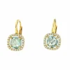 Roman Joyero Pendientes<Pendientes ZAFER en oro amarillo 18kt cuarzo azul y circonitas