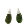 Roman Joyero Pendientes<Perillas BANDIDO en jade con casquilla de brillantes