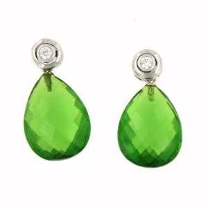 Roman Joyero Pendientes<Perillas CANELA de cuarzo de colores para pendientes desmontables