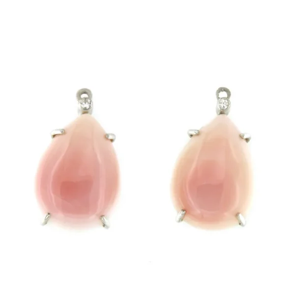 Roman Joyero Pendientes<Perillas GONGOR con brillantes y conchas naturales nacaradas