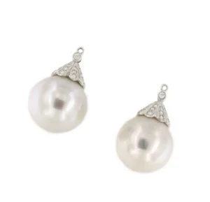Roman Joyero Pendientes<Perlas australianas CALMA con casquilla desmontable.