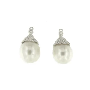 Roman Joyero Pendientes<Perlas australianas CALMA con casquilla desmontable.