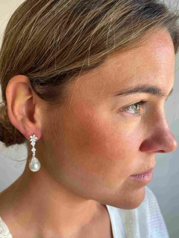 Roman Joyero Pendientes<Perlas australianas CALMA con casquilla desmontable.