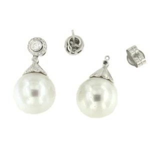 Roman Joyero Pendientes<Perlas australianas CALMA con casquilla desmontable.