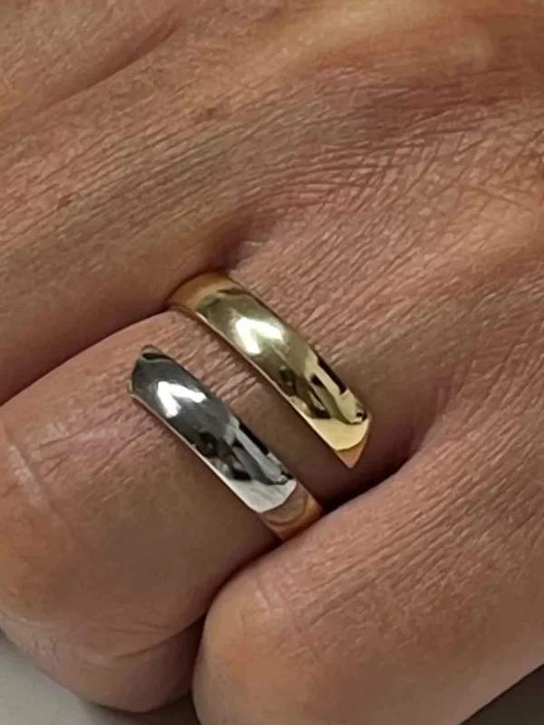 Roman Joyero Anillos<PIRAYET anillo cruzado en oro amarillo de 18 kilates ligero
