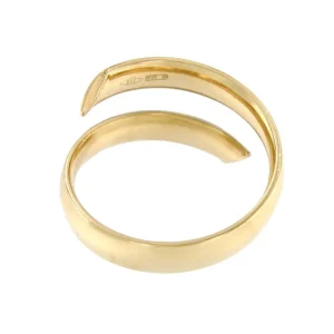 Roman Joyero Anillos<PIRAYET anillo cruzado en oro amarillo de 18 kilates ligero
