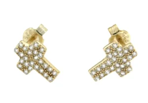 Roman Joyero Pendientes<PIRINEOS, pendientes de plata con circonitas.