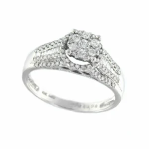 Roman Joyero Anillos<POMPEYA, anillo de oro blanco con diamantes