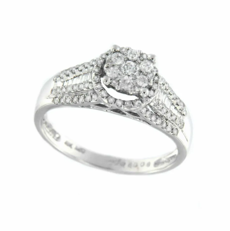 pompeya_anillo_de_oro_bla_1.webp Roman Joyero Anillos<POMPEYA, anillo de oro blanco con diamantes