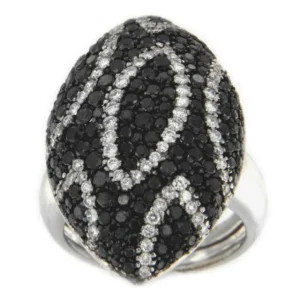 Roman Joyero Anillos<PRATO, anillo de oro blanco y diamantes de 2 colores.