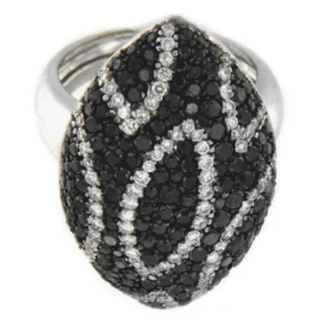 Roman Joyero Anillos<PRATO, anillo de oro blanco y diamantes de 2 colores.