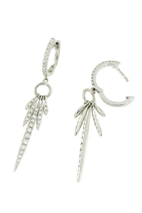 Roman Joyero Pendientes<Preciosos pendientes de brillantes HAKKA oro blanco 18 ktes