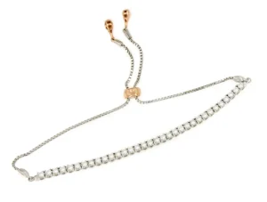 Roman Joyero Pulseras<Pulsera ALBI riviere ajustable en oro blanco de 18 ktes con brillantes.