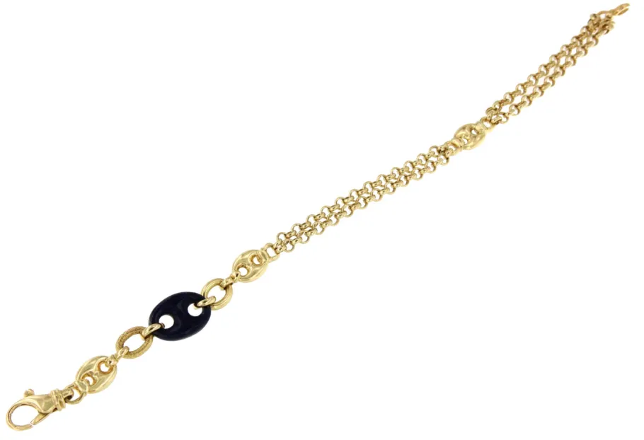 pulsera_angouleme_de_oro__1.webp Roman Joyero Pulseras<Pulsera ANGOULEME de oro amarillo de 18 ktes con lapislázuli