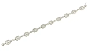 Roman Joyero Pulseras<Pulsera BURDEOS en oro blanco de 18 kilates baguettes y diamantes