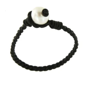 Roman Joyero Pulseras<Pulsera CABO con cuero en diferentes colores y perla Indonesia