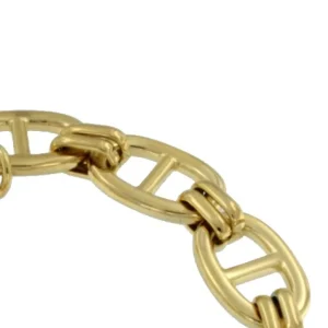 Roman Joyero Acero<Pulsera de eslabones dorada con nudos de barco.