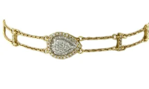 Roman Joyero Pulseras<Pulsera de oro amarillo 18 kts con diamantes