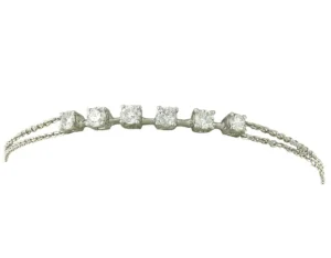 Roman Joyero Pulseras<Pulsera de oro blanco 18 kts con brillantes