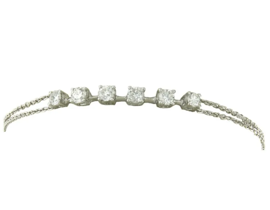 pulsera_de_oro_blanco__kt_0.webp Roman Joyero Pulseras<Pulsera de oro blanco 18 kts con brillantes