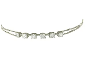 Roman Joyero Pulseras<Pulsera de oro blanco 18 kts con brillantes