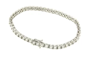 Roman Joyero Pulseras<Pulsera EVORA riviere de brillantes en oro blanco de 18 kilates
