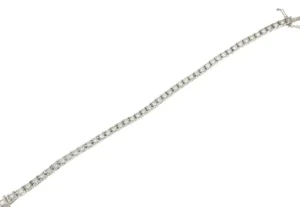 Roman Joyero Pulseras<Pulsera EVORA riviere de brillantes en oro blanco de 18 kilates