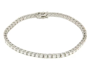 Roman Joyero Pulseras<Pulsera EVREUX riviere de brillantes en oro blanco de 18 kilates
