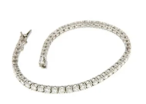 Roman Joyero Pulseras<Pulsera EVREUX riviere de brillantes en oro blanco de 18 kilates