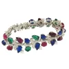 Roman Joyero Pulseras<Pulsera FRIDA, con piedras de color en plata 1ª ley
