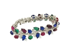Roman Joyero Pulseras<Pulsera FRIDA, con piedras de color en plata 1ª ley