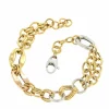 Roman Joyero Pulseras<Pulsera KEDI distintos tramos de cadenas en oro 3 colores de 18 ktes