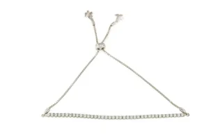 Roman Joyero Pulseras<Pulsera LE MANS riviere ajustable de brillantes en oro blanco 18 ktes.