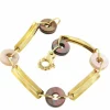 Roman Joyero Pulseras<Pulsera MESUTE modernismo en oro de 18 ktes con nácar 2 colores