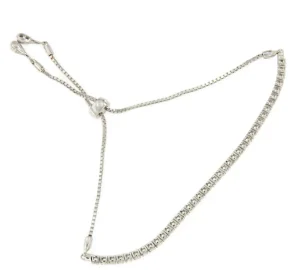 Roman Joyero Pulseras<Pulsera NARBONNE rivere con brillantes adaptable en oro blanco de 18 kilates