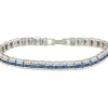 Roman Joyero Pulseras<Pulsera PORTOFINO de plata 1ª ley rodiadada con circonitas y piedras colores