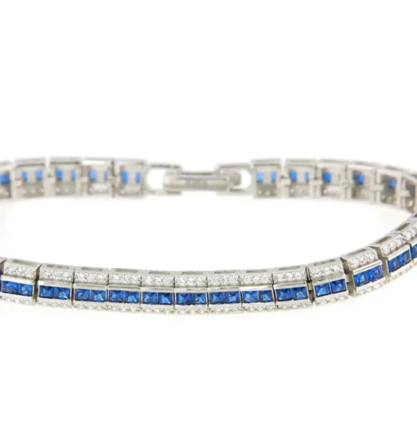Roman Joyero Pulseras<Pulsera PORTOFINO de plata 1ª ley rodiadada con circonitas y piedras colores