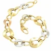 Roman Joyero Pulseras<Pulsera RAFET eslabones barbados huecos en 3 colores de oro