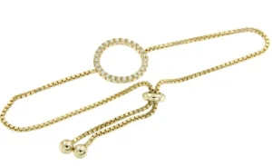 Roman Joyero Pulseras<Pulsera regulable en plata chapada o rodiada con un círculo