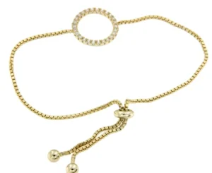Roman Joyero Pulseras<Pulsera regulable en plata chapada o rodiada con un círculo