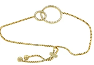 Roman Joyero Pulseras<Pulsera regulable en plata chapada o rodiada con 2 círculos