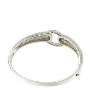 Roman Joyero Pulseras<Pulsera rígida KOSOVO de plata 1ª ley con circonitas