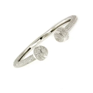 Roman Joyero Pulseras<Pulsera rígida OSLO de plata 1ª ley con circonitas
