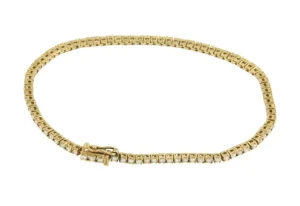 Roman Joyero Pulseras<Pulsera riviere ZEZENA en oro amarillo de 18 kilates con brillantes